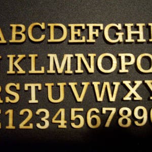 50 Miniature Laser Cut 3/4&quot; Wood Letters Scrapbooking 0.75&quot;