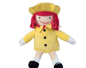 Kohls Cares MADELINE 14" Plush Doll Toy Stuffed Yellow Hat & Dress