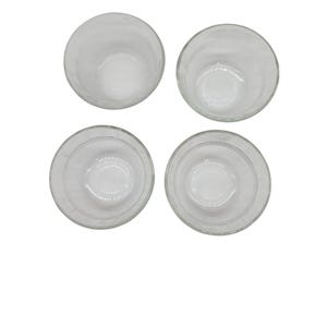 Set Of 6 Vintage Pyrex Clear Glass Custard Cups Dessert Bowls 6 Oz