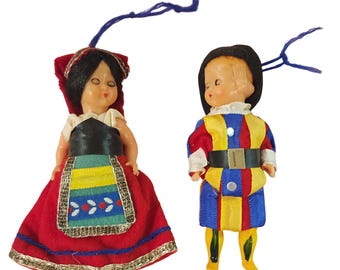 Collection of 8 Dolls Representing Worldwide Countries-ranging in