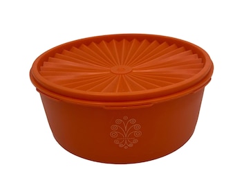 Bacs à Glaçons Vintage Tupperware – Couleur Orange – Années 70/80