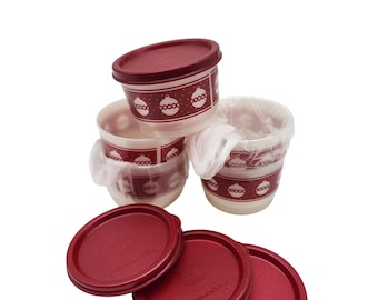 Tupperware snack containers Festive Holiday NEW