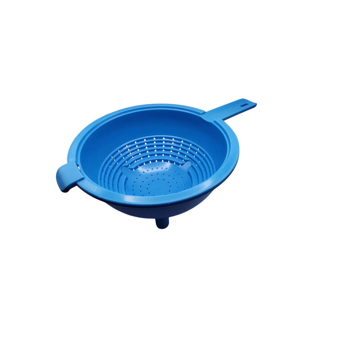 Tupperware Kitchen Colander With Handle Blue - Etsy