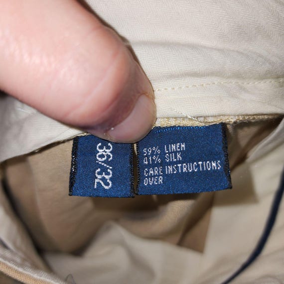 Polo by Ralph Lauren Vintage 90's Linen / Silk Summer Pants Mens