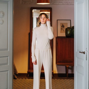 Turtleneck suit women hot sale