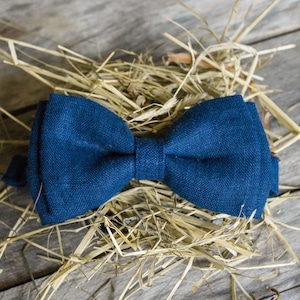 Pajarita de lino, pajarita de la marina, pajarita azul, pajarita para hombres, pajarita rústica, pajarita de boda, pajarita de fiesta, pajarita de graduación
