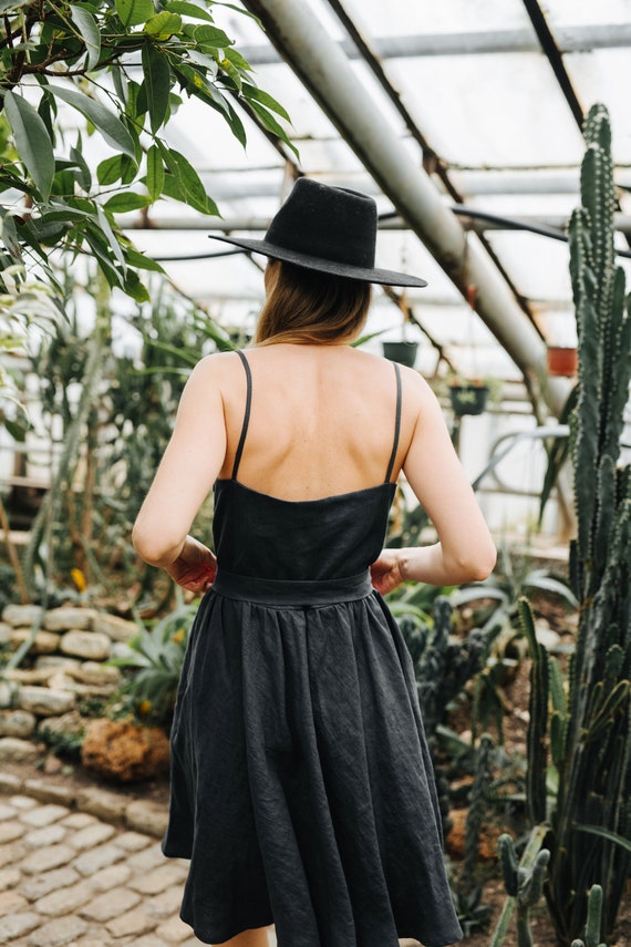Nairobi Dress, Cami Linen Dress, Slip Linen Dress, Linen Camisole, Bridesmaids Linen Dress, Linen Dress, Grey Linen Dress, Wedding Dress