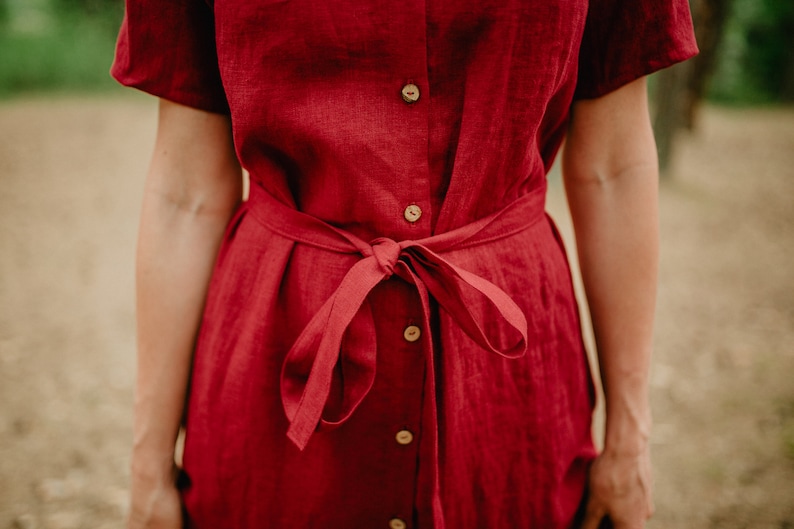 Ottawa dress Linen shirtdress Loose fit dress Women's Etsy