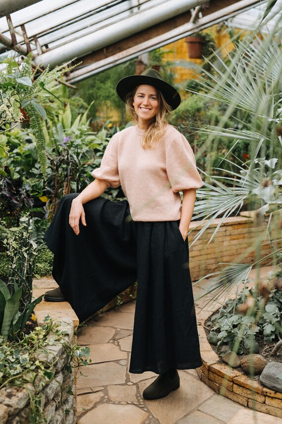 BAIJA Pullover - Winter Pullover - Short Sleeve Alpaca Wool Pullover - Summer Pullover - Bride Pullover - Wool Pullover - Boho Pullover
