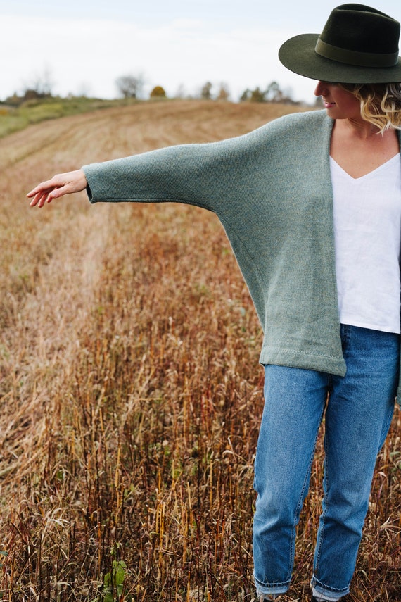 River Cardigan - Alpaca Wool Cardigan - Women Wool Cardigan 