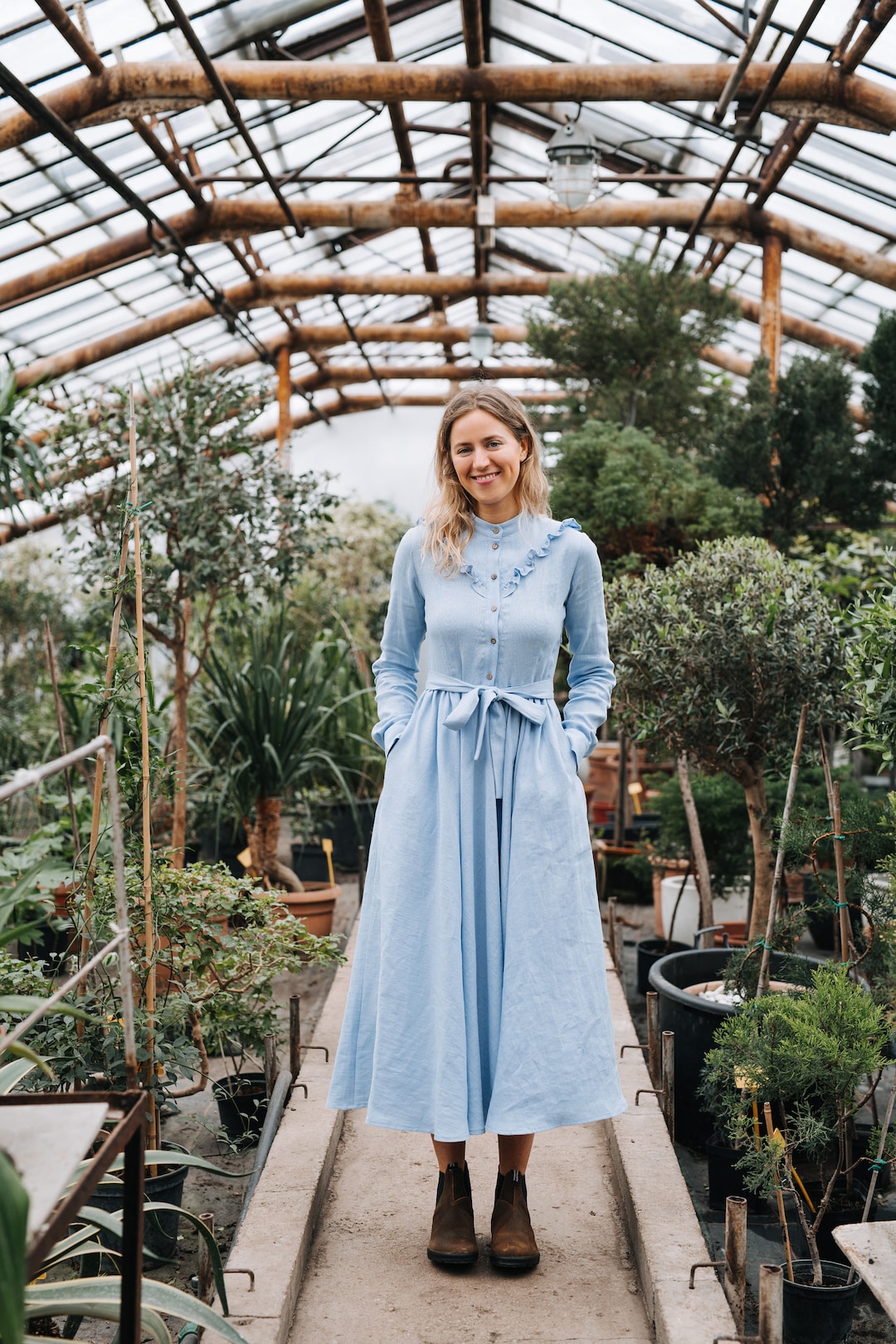 Daisy Linen Slip Dress main image 0
