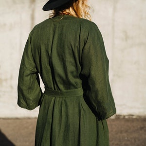 Brooklyn Kimono, Linen Kimono, Linen Robe, Long Linen Kimono, Summer ...