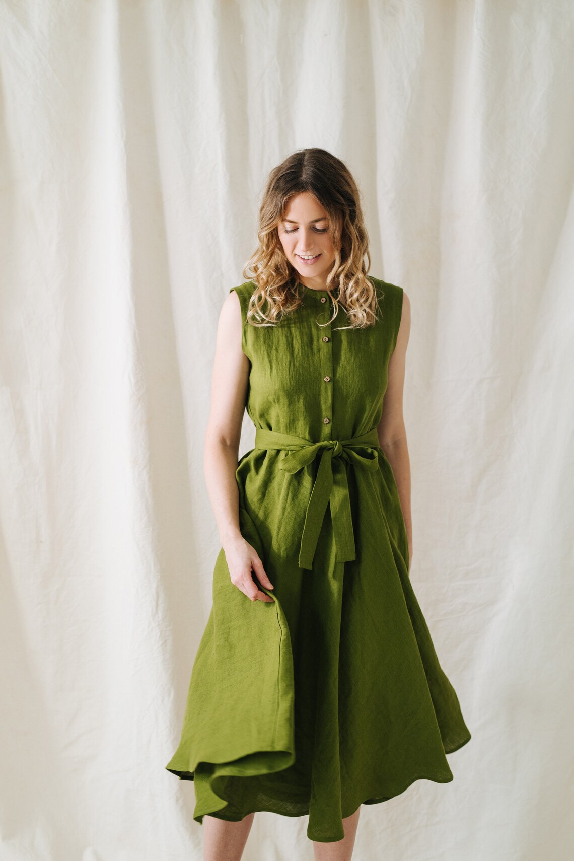 Dublin dress Women linen dress Bridesmaids linen dress Etsy