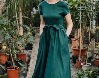 slim fit dress slacks HELENA DRESS GREEN FLORAL – Village Palm main image 1