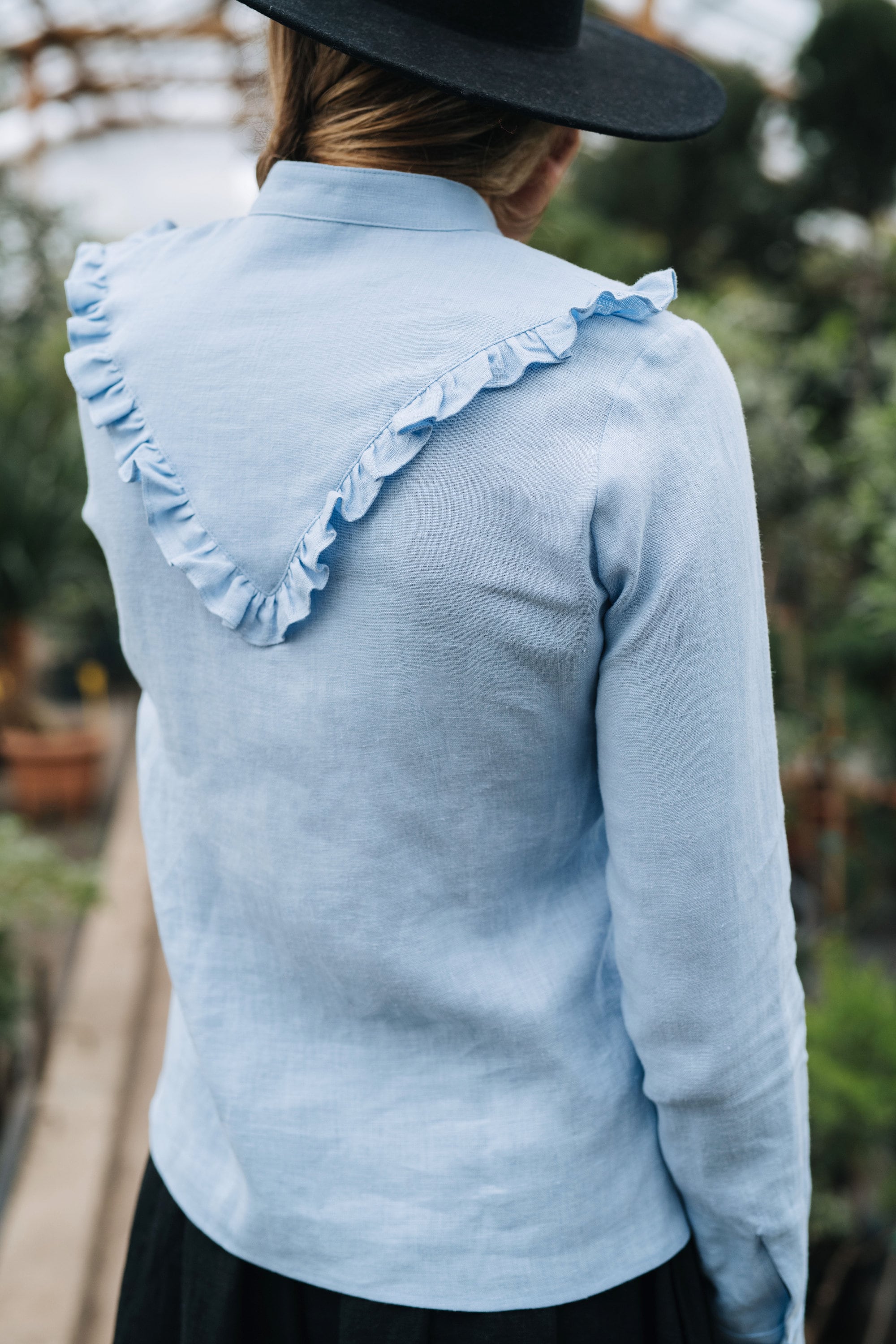Lily　LINEN SILK TWEED SHIRT Lily Shirt, Classic Linen Shirt, Boho Linen Shirt, Wedding
