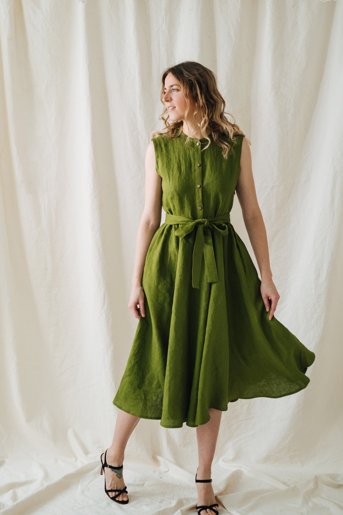 Dublin dress Women linen dress Bridesmaids linen dress Etsy