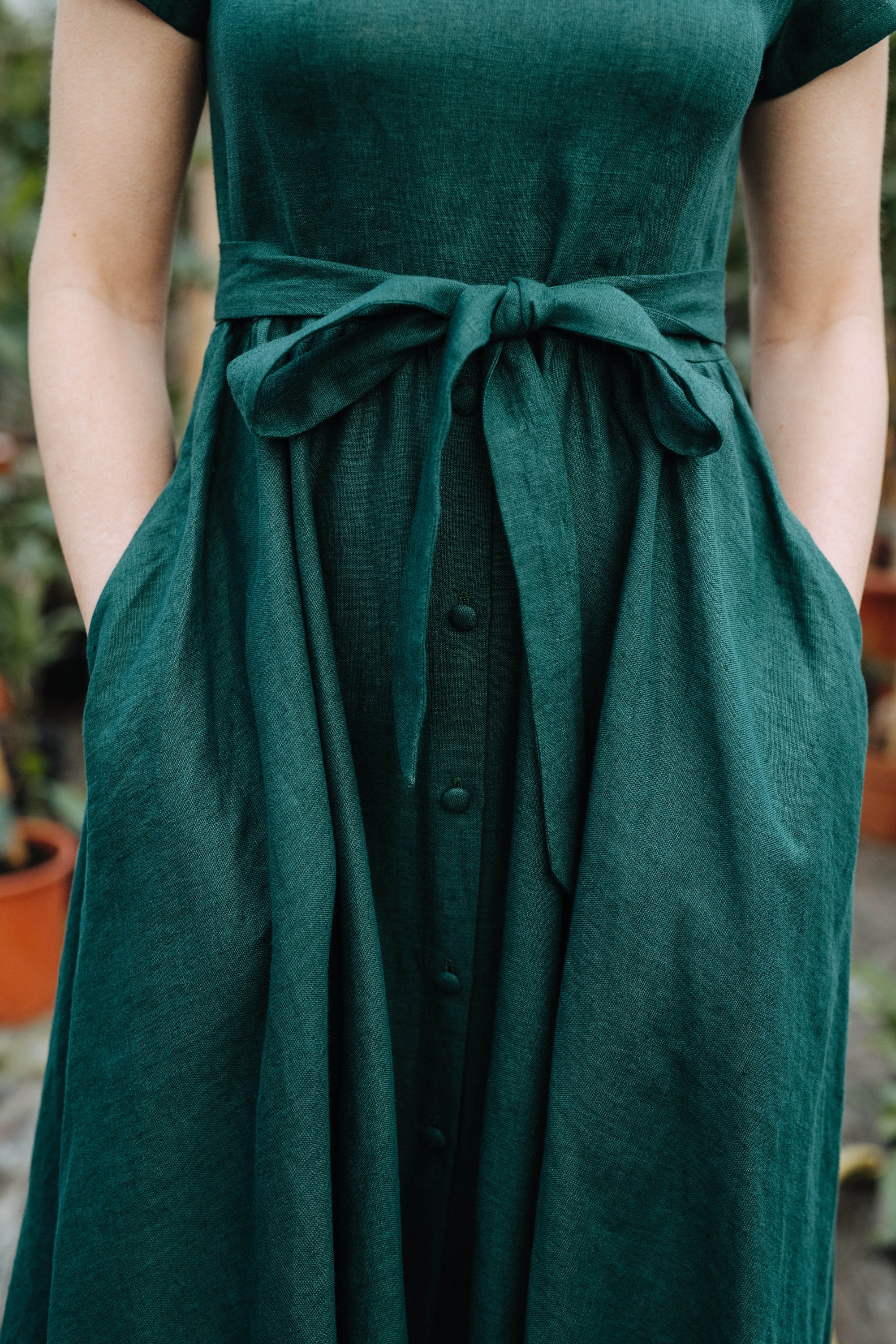 helena dress green product info and reviews Helena Green Ivory Midi Dress  Scarlett & Jo