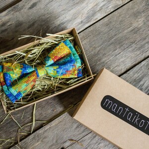Classic Bow Tie Vivid Bow Tie Colourful Bow Tie Rustic Bow Tie Grooms Bow Tie Wedding Bow Tie Party Bow Tie Bow Tie For Men image 4