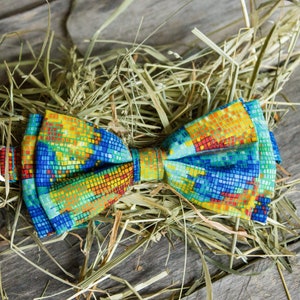 Classic Bow Tie Vivid Bow Tie Colourful Bow Tie Rustic Bow Tie Grooms Bow Tie Wedding Bow Tie Party Bow Tie Bow Tie For Men image 1