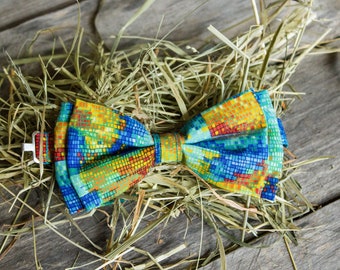 Classic Bow Tie - Vivid Bow Tie - Colourful Bow Tie - Rustic Bow Tie - Grooms Bow Tie - Wedding Bow Tie - Party Bow Tie - Bow Tie For Men