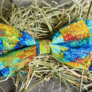 Classic Bow Tie Vivid Bow Tie Colourful Bow Tie Rustic Bow Tie Grooms Bow Tie Wedding Bow Tie Party Bow Tie Bow Tie For Men image 2