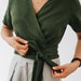 ELAINE Cotton Wrap Top