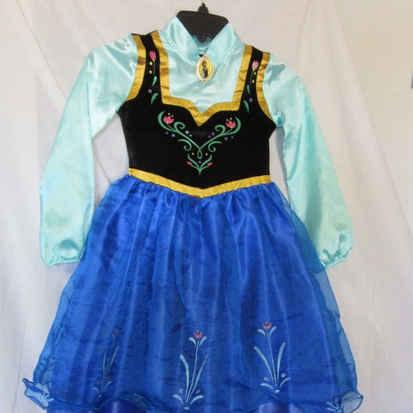 Anna Dress, Frozen, Costume, Disney Store, Girls Play Clothing for Dress-Up, Size 5/6