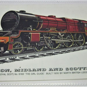 Carte postale de chemin de fer, vintage, Londres, Midland et RLY écossais n° 11 ancienne reproduction de chemin de fer, souvenirs de moteur de train britannique, Royaume-Uni inutilisé NOUVEAU