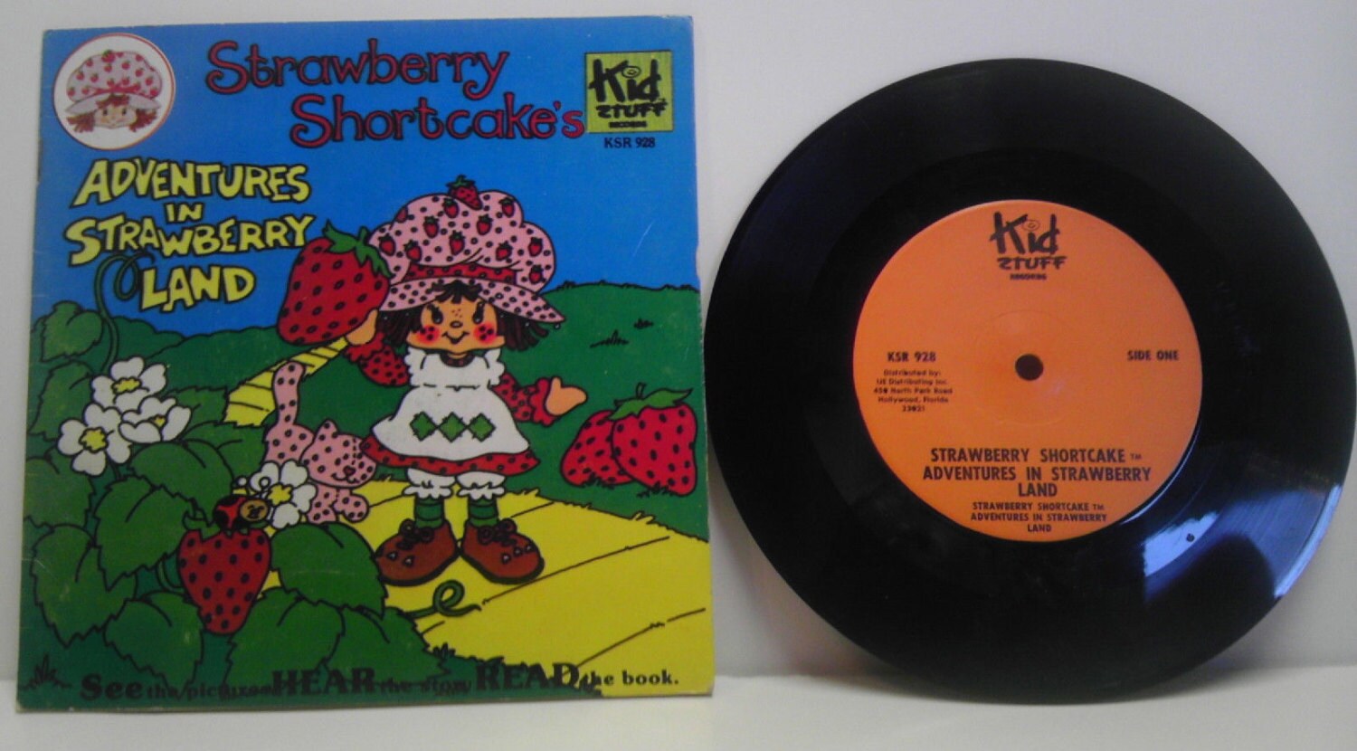 Vintage Strawberry Shortcake Record 7 Inch Vinyl and A Book Etsy