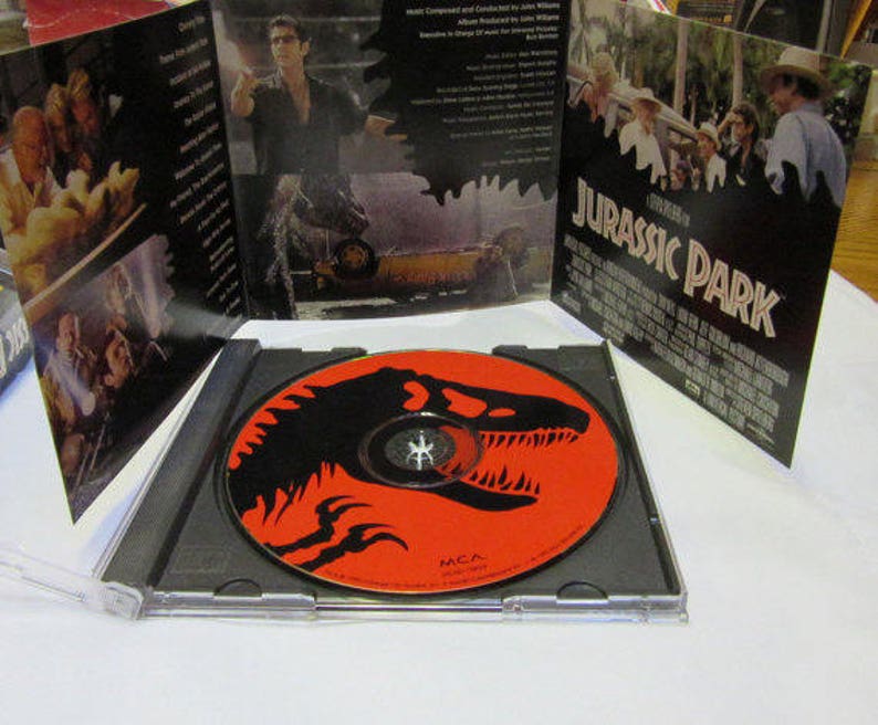 Jurassic Park Music CD Vintage 1992 Original Motion Picture Etsy