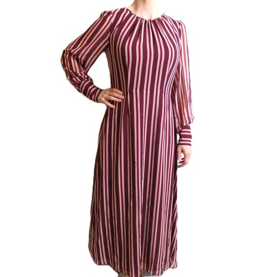 Boden Womens Size 4L Dress Vintage Brown Stripes Couture Gorgeous Comfy  Maxi Long Tunic NWT - Etsy UK
