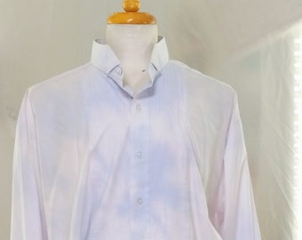 Men's 2XL 36-37 Hand Tie Dye Tuxedo Shirt
