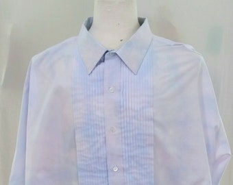 Men's 4XL 36-37 Hand Tie Dye Tuxedo Shirt