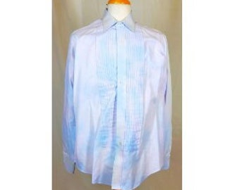 Men's  L 32-33 Hand Tie Dye Tuxedo Shirt