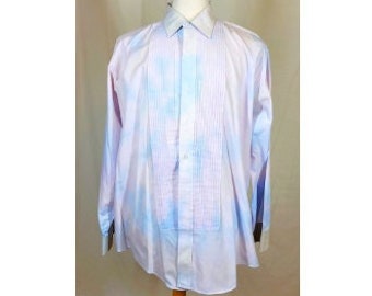 Men's  L 34-35 Hand Tie Dye Tuxedo Shirt