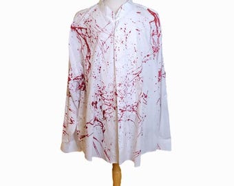Blood Spatter Shirt Men's 4XL 38-39