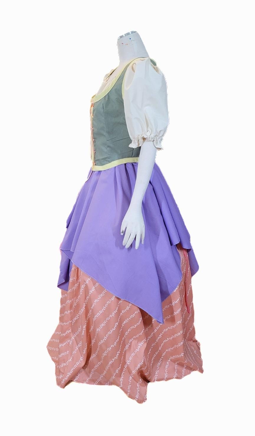 Yellow Renaissance Dresses Women's L Renaissance Costume in Yellow and Shades of Blue - Etsy