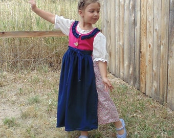 Girls 4-5 Folk Dress complete costume