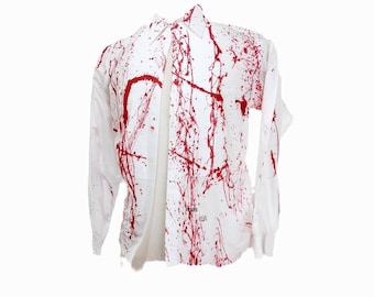 Blood Spatter Shirt Boys Large  ( Men's XS)