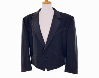 Men's 43 Long Costume Full Vintage Jacket Coat in Western Coat and Cowboy Lines