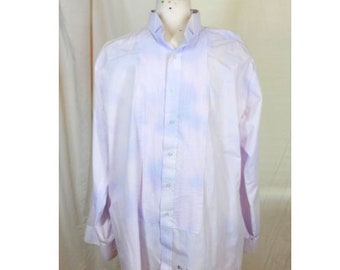 Men's 2XL 36-37 Hand Tie Dye Tuxedo Shirt