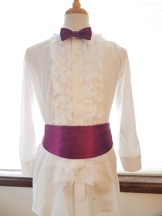 Men's Vintage 1970-1980 Ruffle Lace Front Tuxedo S
