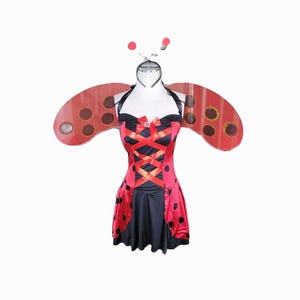 てんとう虫の羽付きレディースドレス
