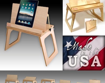 LapDesk BedDesk Supporto per computer portatile iPad Tablet Leggio Egro Ortho Supporto per computer HP Lap Desk Kindle Colazione TVTray Supporto per libri da ufficio Leggio Cavalletto