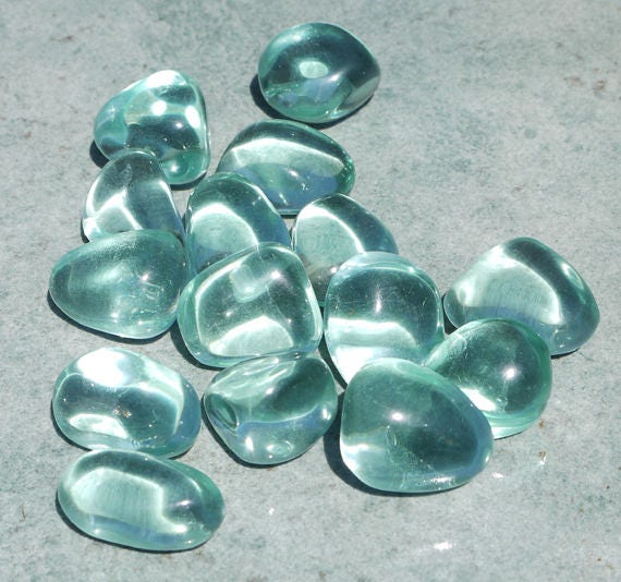 Details about / Turquoise Blue Obsidian Tumbled Polished Small Stones Your Choice 3 Set Sizes