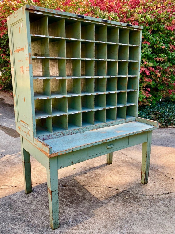 Post Office PO Postal Sorting Cabinet Organizer Display