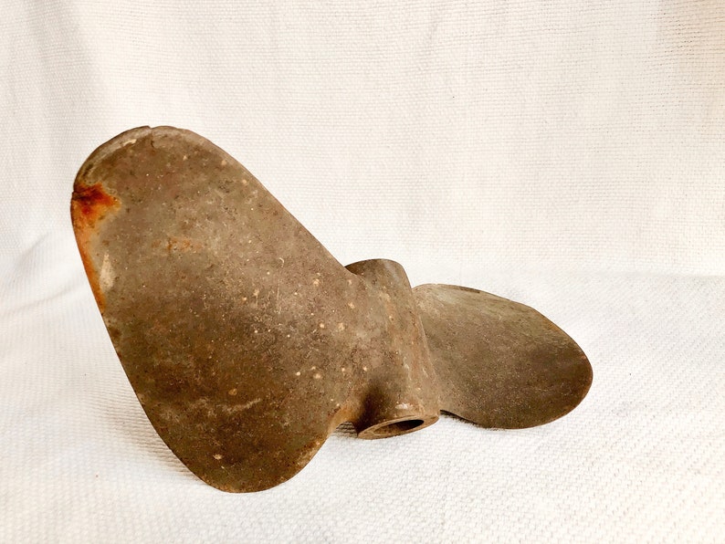Maritime Display Decor Vintage Industrial Authentic Boat Propeller Set Nautical Distressed