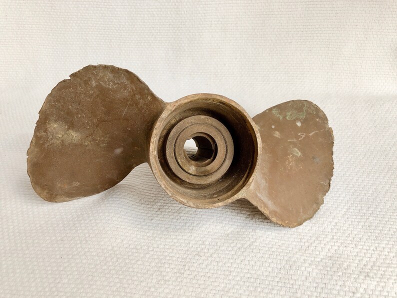 Maritime Display Decor Vintage Industrial Authentic Boat Propeller Set Nautical Distressed