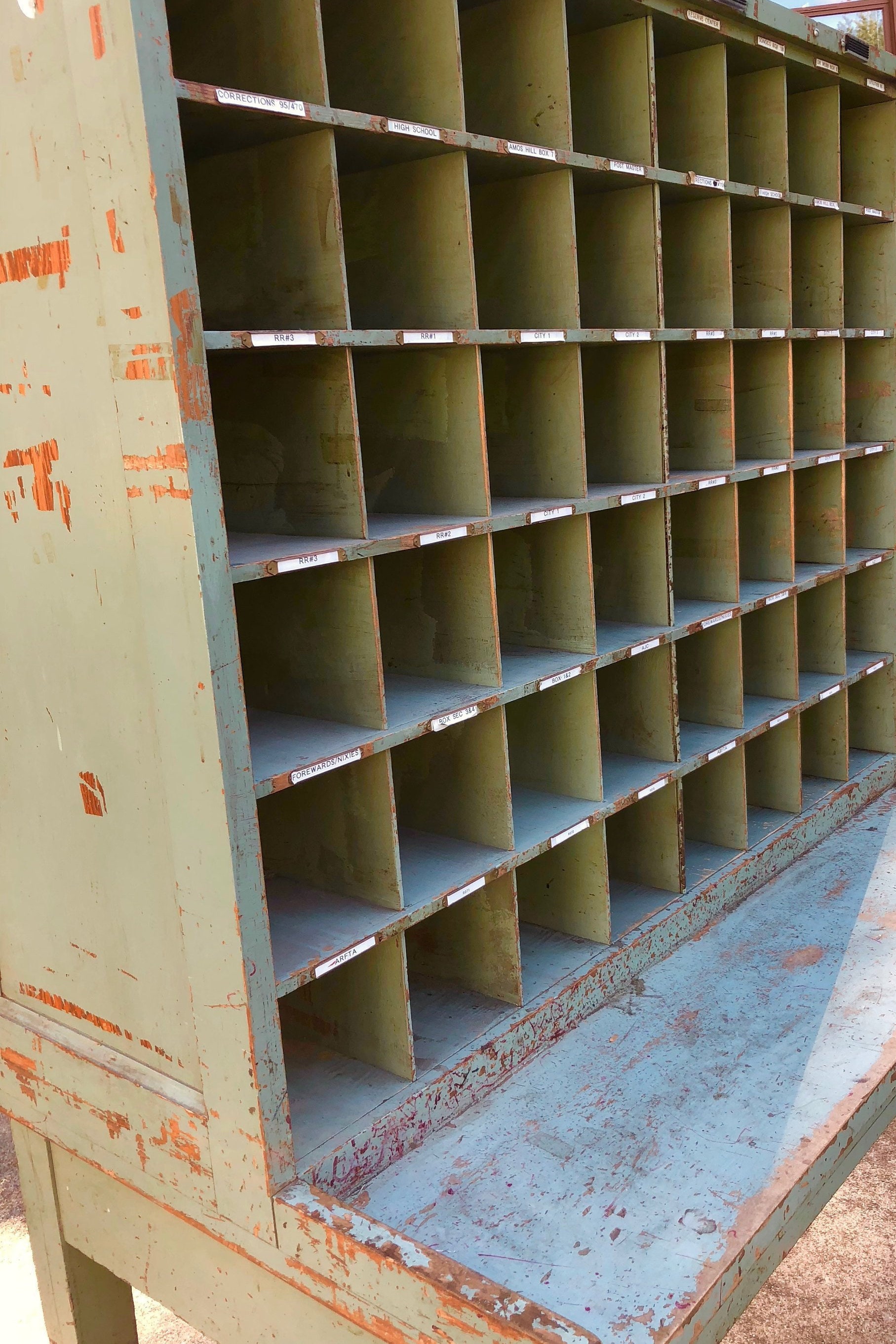 Post Office, PO, Postal Sorting Cabinet, Organizer, Display, Divided ...