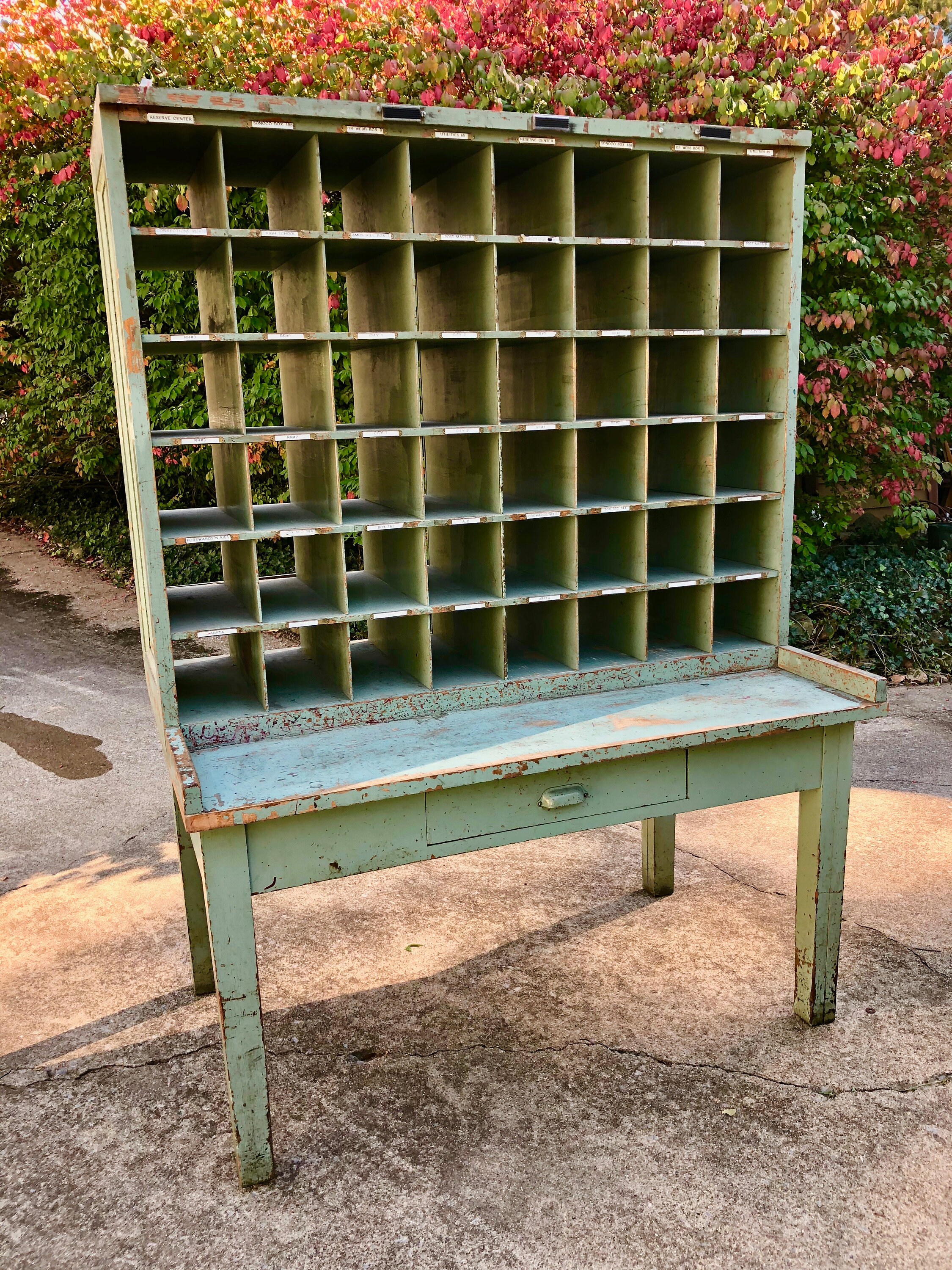 Post Office, PO, Postal Sorting Cabinet, Organizer, Display, Divided ...